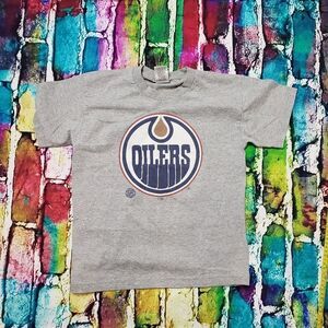 Vintage 90s Edmonton Oilers Shirt Youth Medium